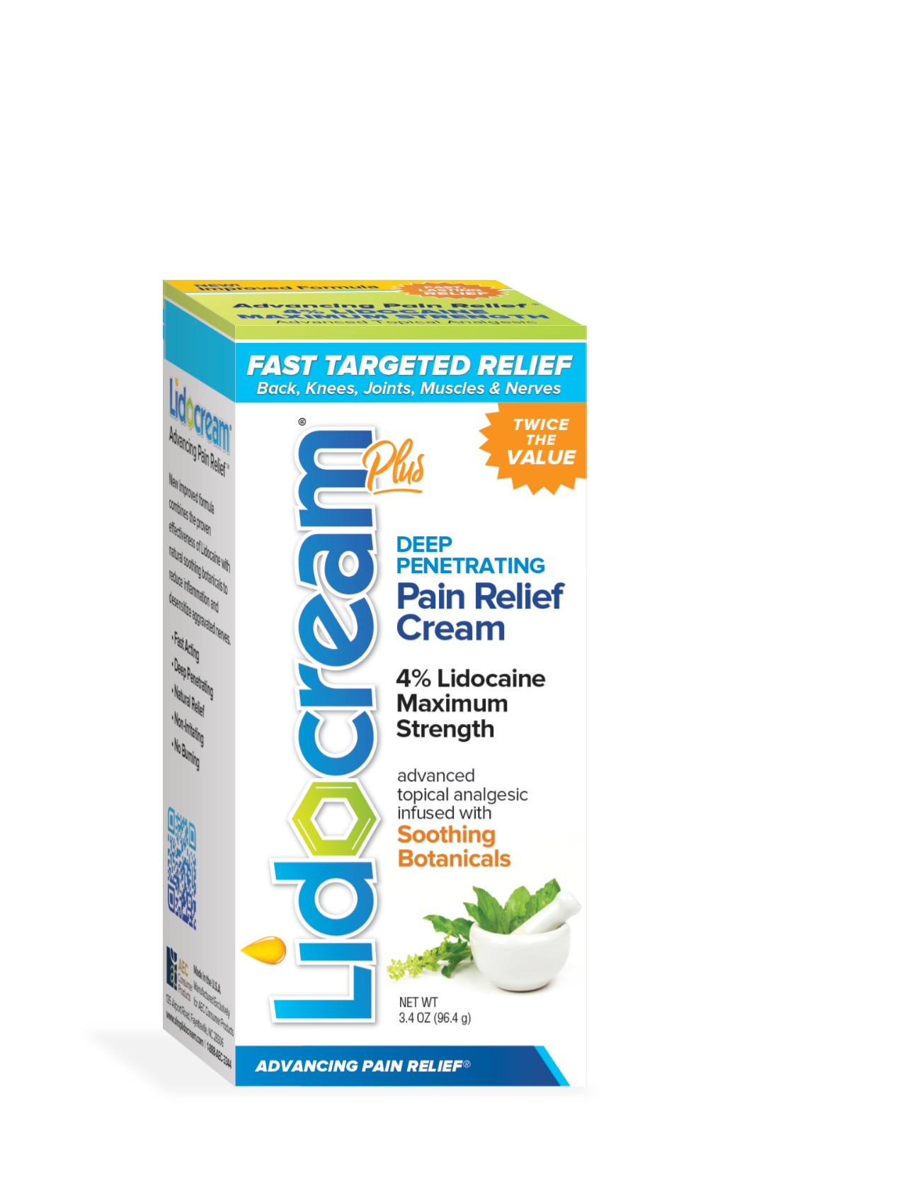 Lidocream Plus® Maximum Strength Pain Relief Cream - Buy 3, Get 1 FREE!!!