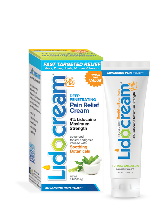 Lidocream Plus® Maximum Strength Pain Relief Cream - Value Pack of 2