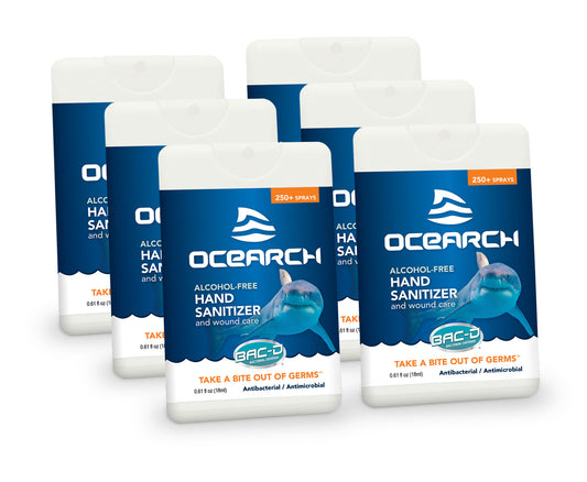 OCEARCH® 18ml Hand Sanitizer and Wound Care Spray - 6 Piece Pack